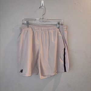 New Balance Men's Beige Pink Athletic Shorts